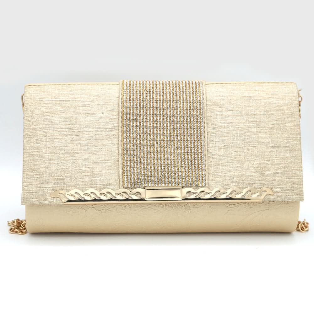 Women's Fancy Clutch 6700- Golden, Women, Clutches, Chase Value, Chase Value