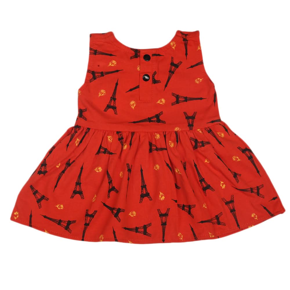 Newborn Girls Frock - Red, Kids, Newborn Girls Frocks, Chase Value, Chase Value