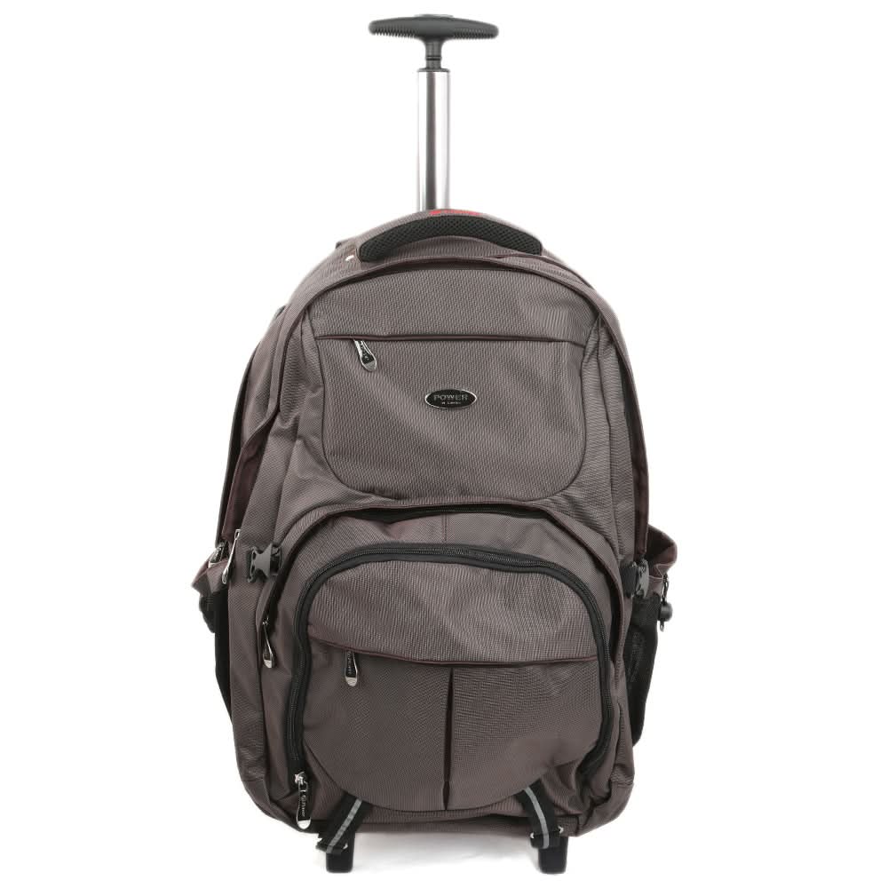 Trolley Laptop Backpack 5176-21 (SH25) - Brown, Kids, School And Laptop Bags, Chase Value, Chase Value