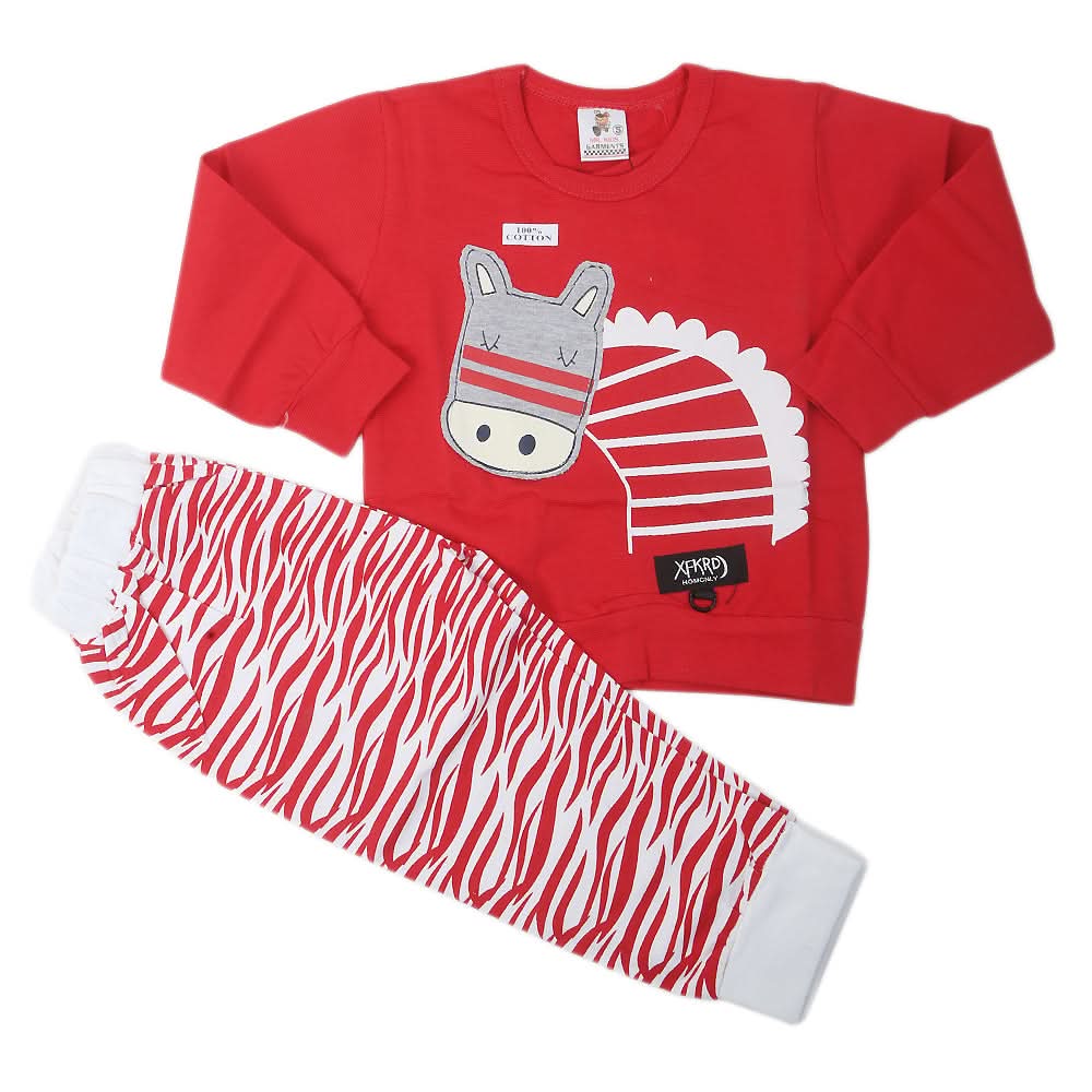 Boys Full Sleeves Suit - Red, Kids, Boys Sets And Suits, Chase Value, Chase Value