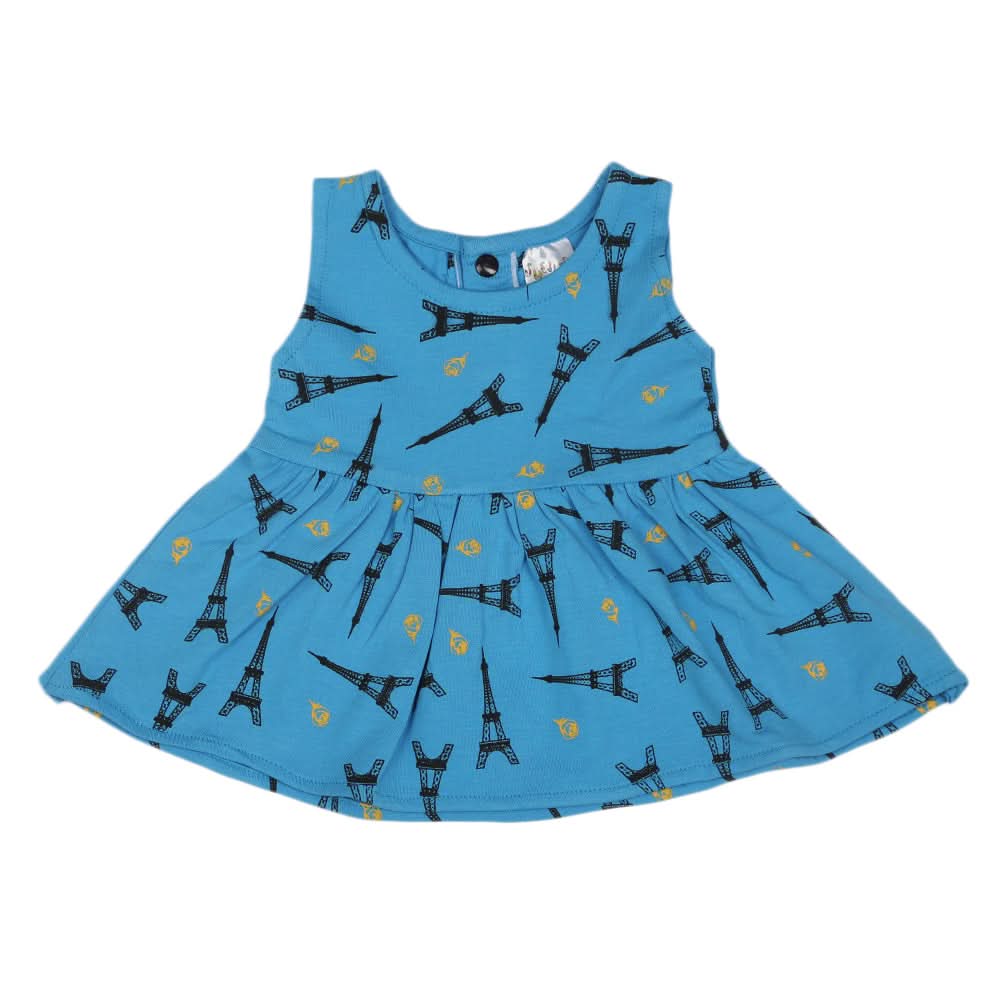 Newborn Girls Frock - Blue, Kids, Newborn Girls Frocks, Chase Value, Chase Value