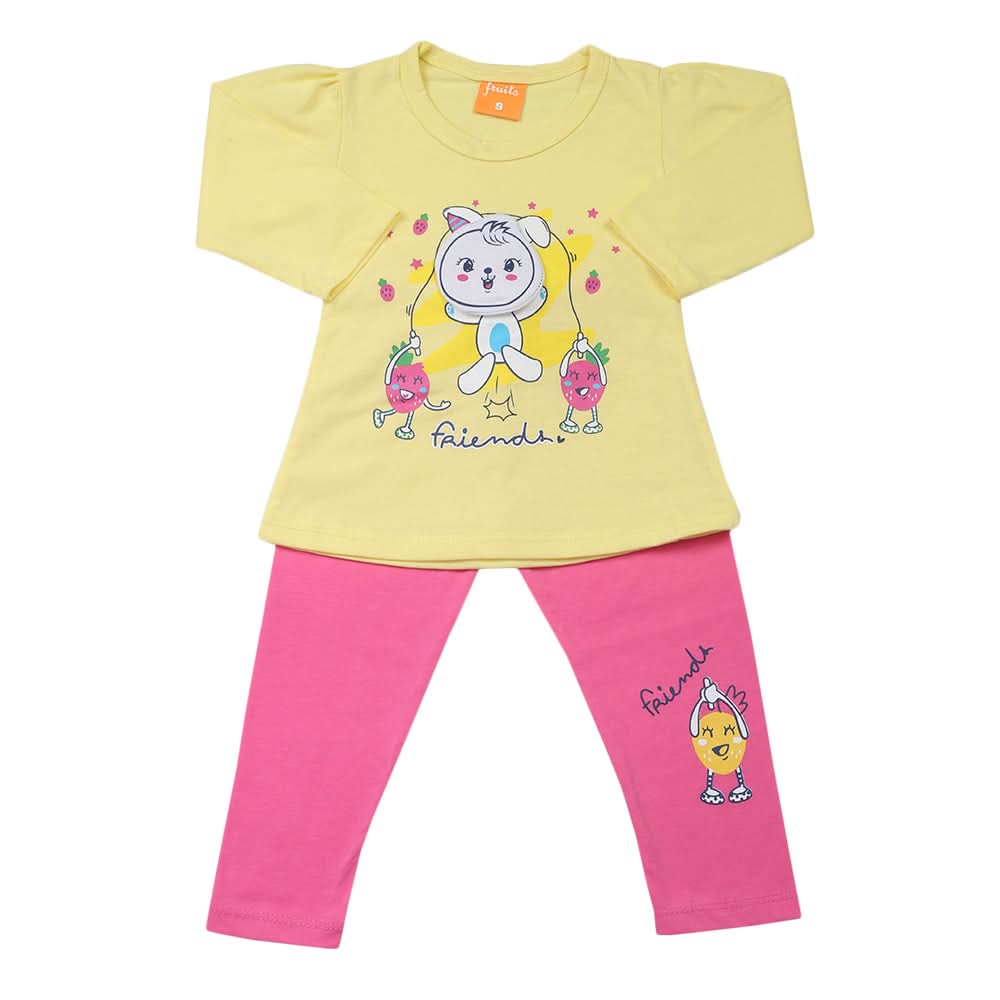 Girls Full Sleeves Suit - Lemon, Girls Suits, Chase Value, Chase Value