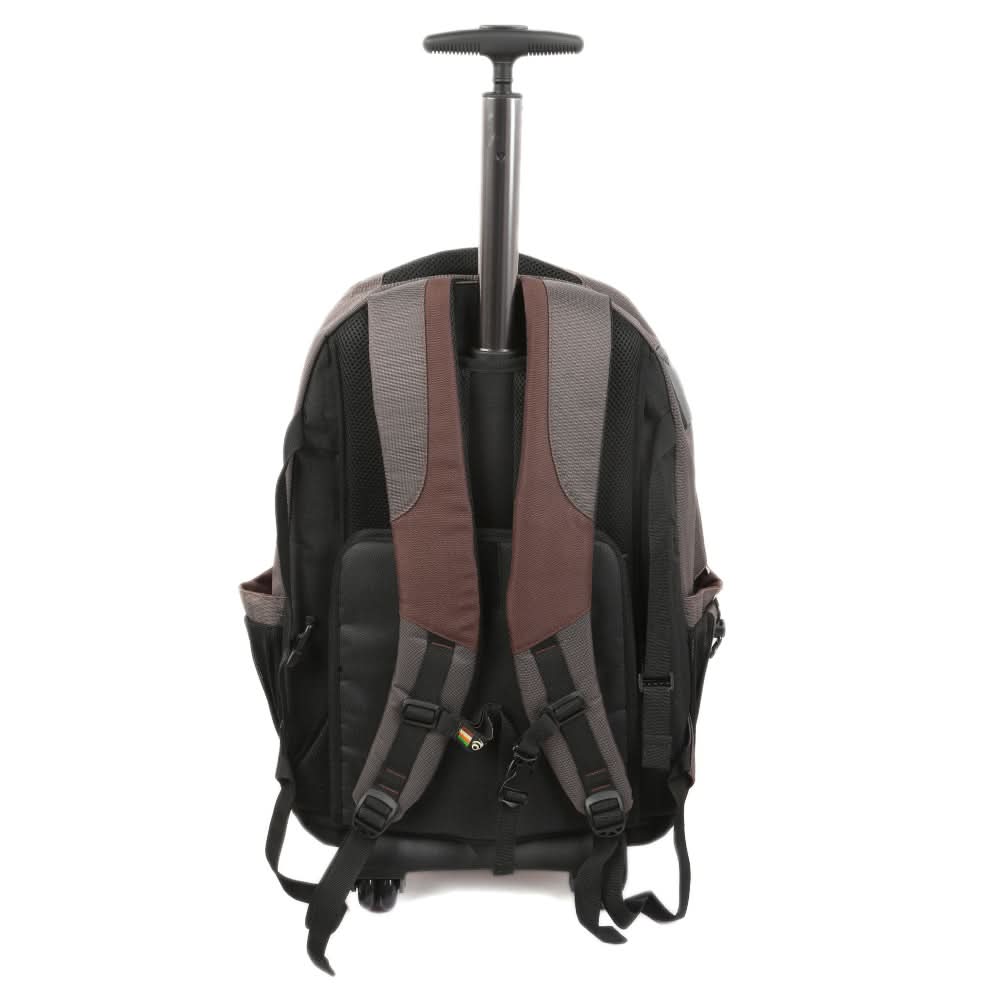 Trolley Laptop Backpack 5176-21 (SH25) - Brown, Kids, School And Laptop Bags, Chase Value, Chase Value