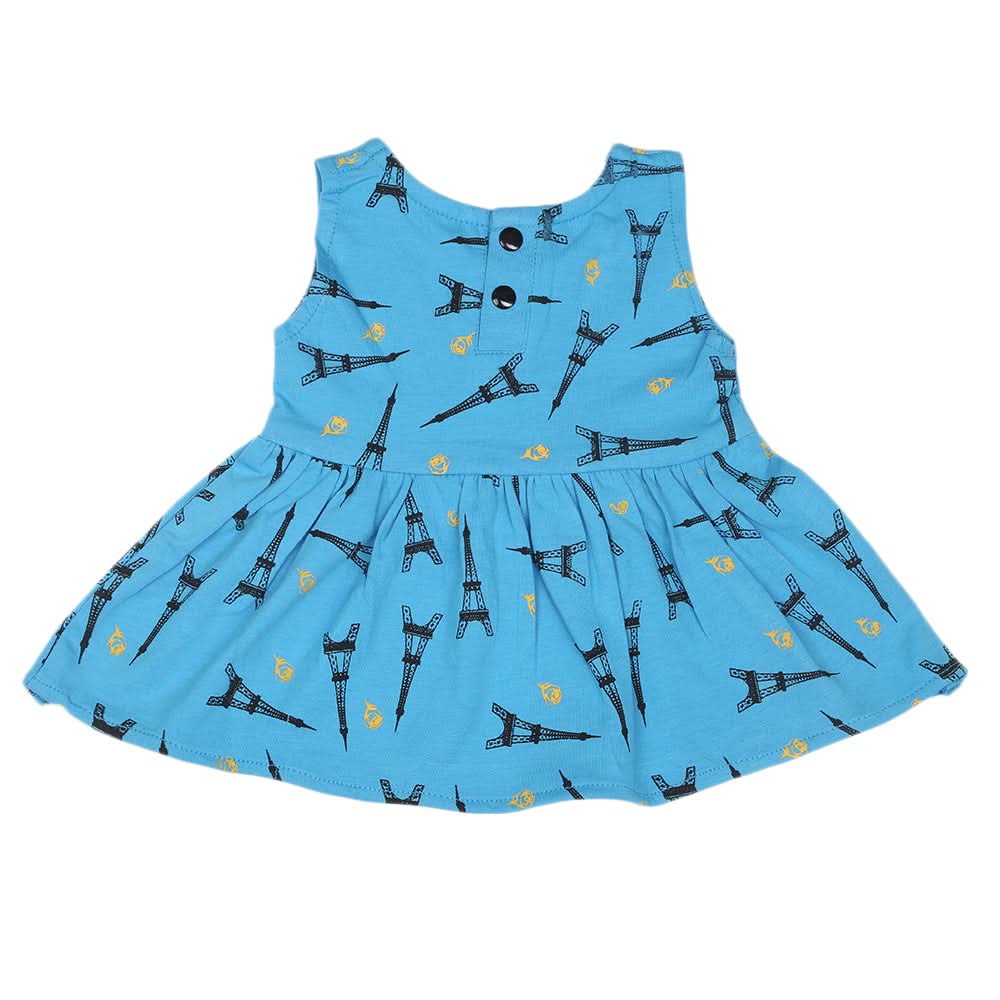 Newborn Girls Frock - Blue, Kids, Newborn Girls Frocks, Chase Value, Chase Value