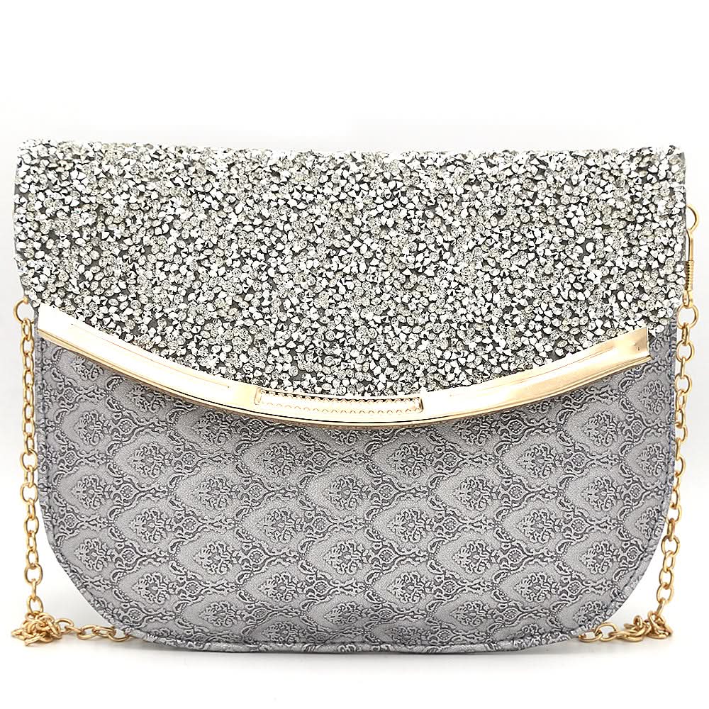Women's Clutch 6717 - Silver, Women, Clutches, Chase Value, Chase Value