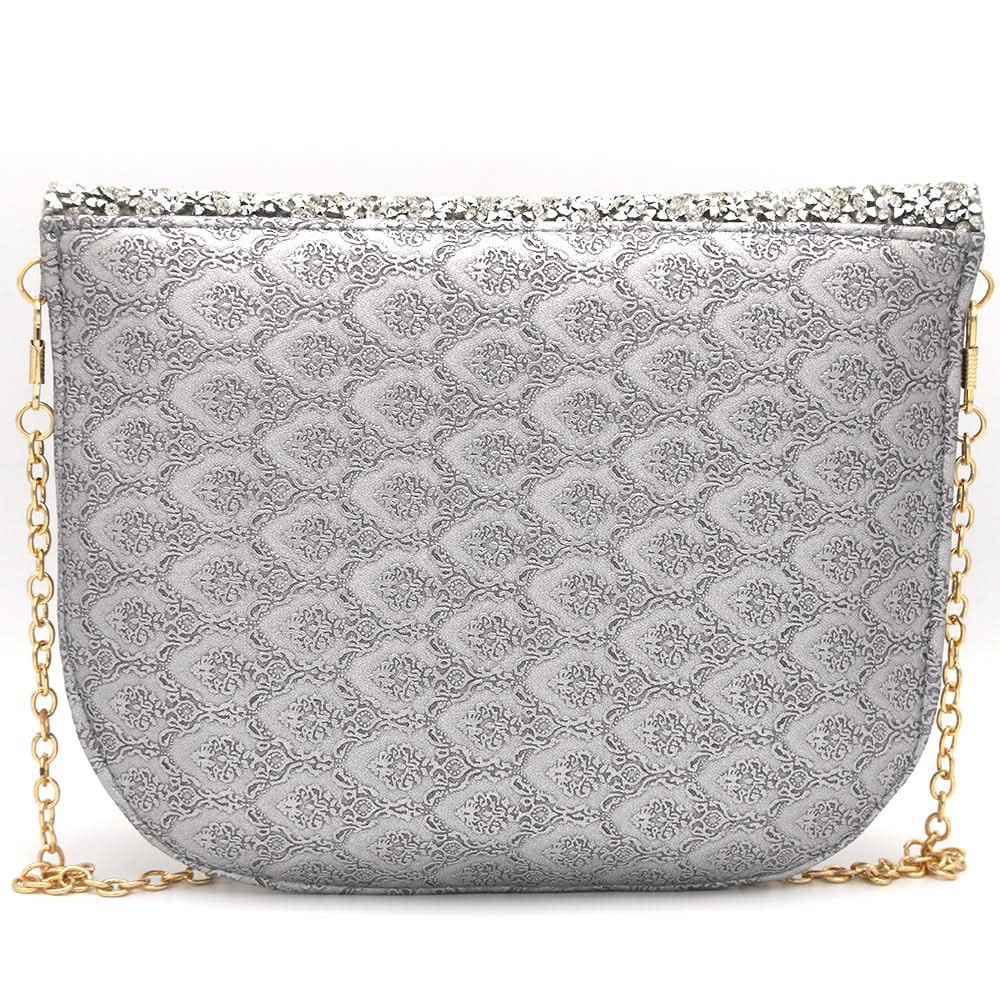 Women's Clutch 6717 - Silver, Women, Clutches, Chase Value, Chase Value