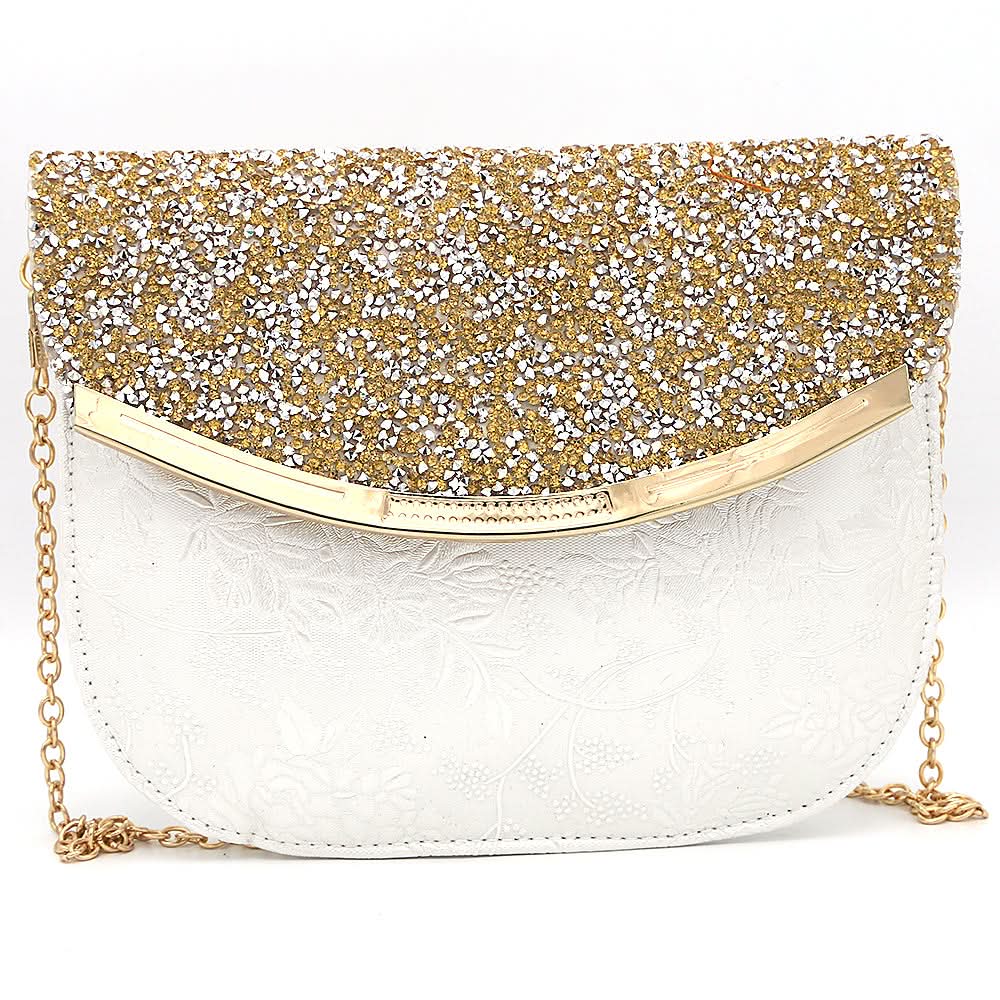 Women's Fancy Clutch 6717 - White, Women, Clutches, Chase Value, Chase Value