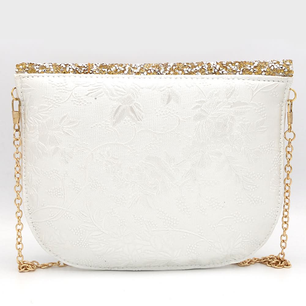 Women's Fancy Clutch 6717 - White, Women, Clutches, Chase Value, Chase Value