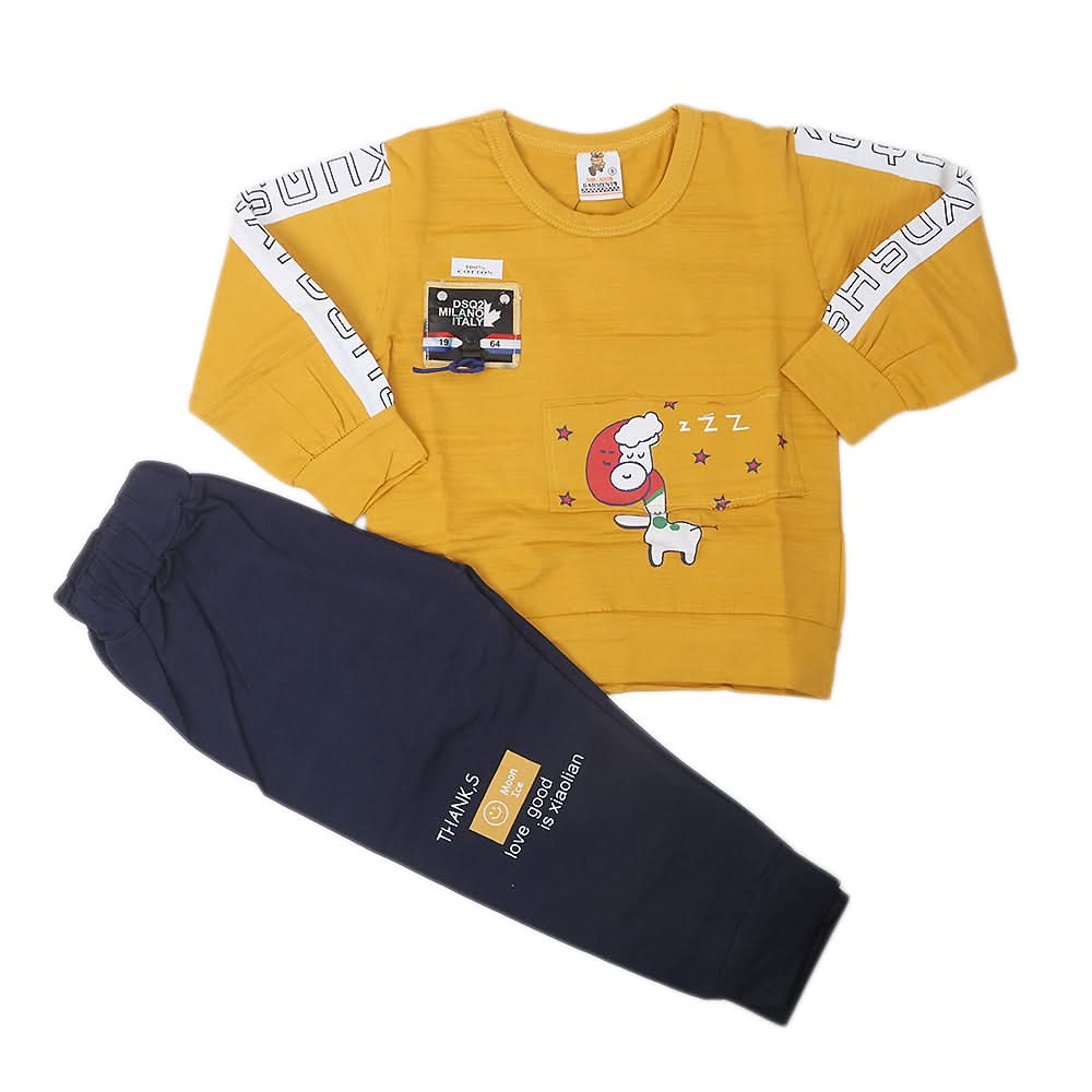 Boys Full Sleeves Suit - Yellow, Kids, Boys Sets And Suits, Chase Value, Chase Value