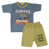 Boys Half Sleeves Suit - Steel Blue, Kids, Boys Sets And Suits, Chase Value, Chase Value