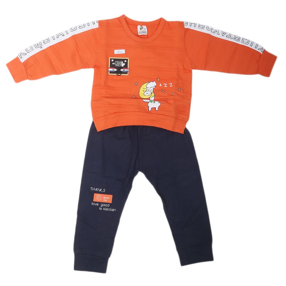 Boys Full Sleeves Suit - Orange, Kids, Boys Sets And Suits, Chase Value, Chase Value