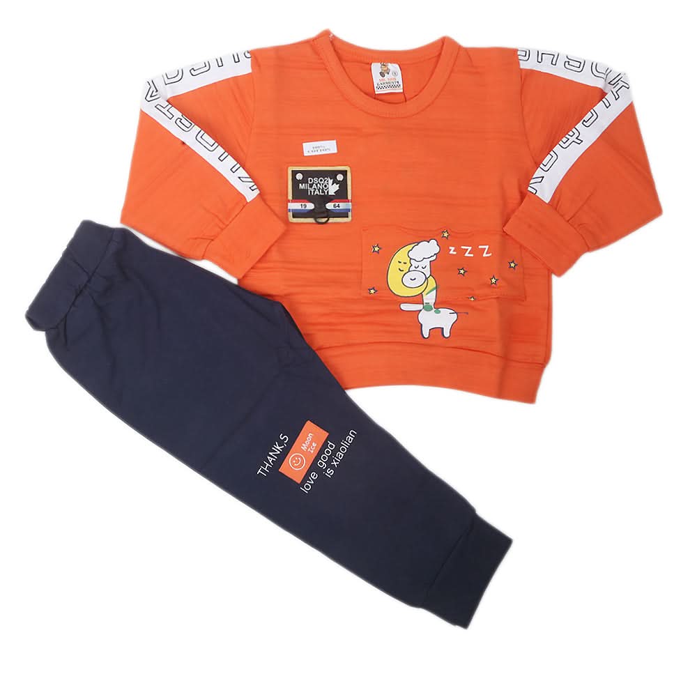 Boys Full Sleeves Suit - Orange, Kids, Boys Sets And Suits, Chase Value, Chase Value