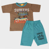 Boys Half Sleeves Suit - Light Brown, Kids, Boys Sets And Suits, Chase Value, Chase Value