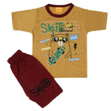 Boys Half Sleeves Suit - Brown, Kids, Boys Sets And Suits, Chase Value, Chase Value
