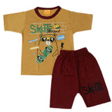 Boys Half Sleeves Suit - Brown, Kids, Boys Sets And Suits, Chase Value, Chase Value