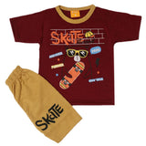 Boys Half Sleeves Suit - Maroon, Kids, Boys Sets And Suits, Chase Value, Chase Value