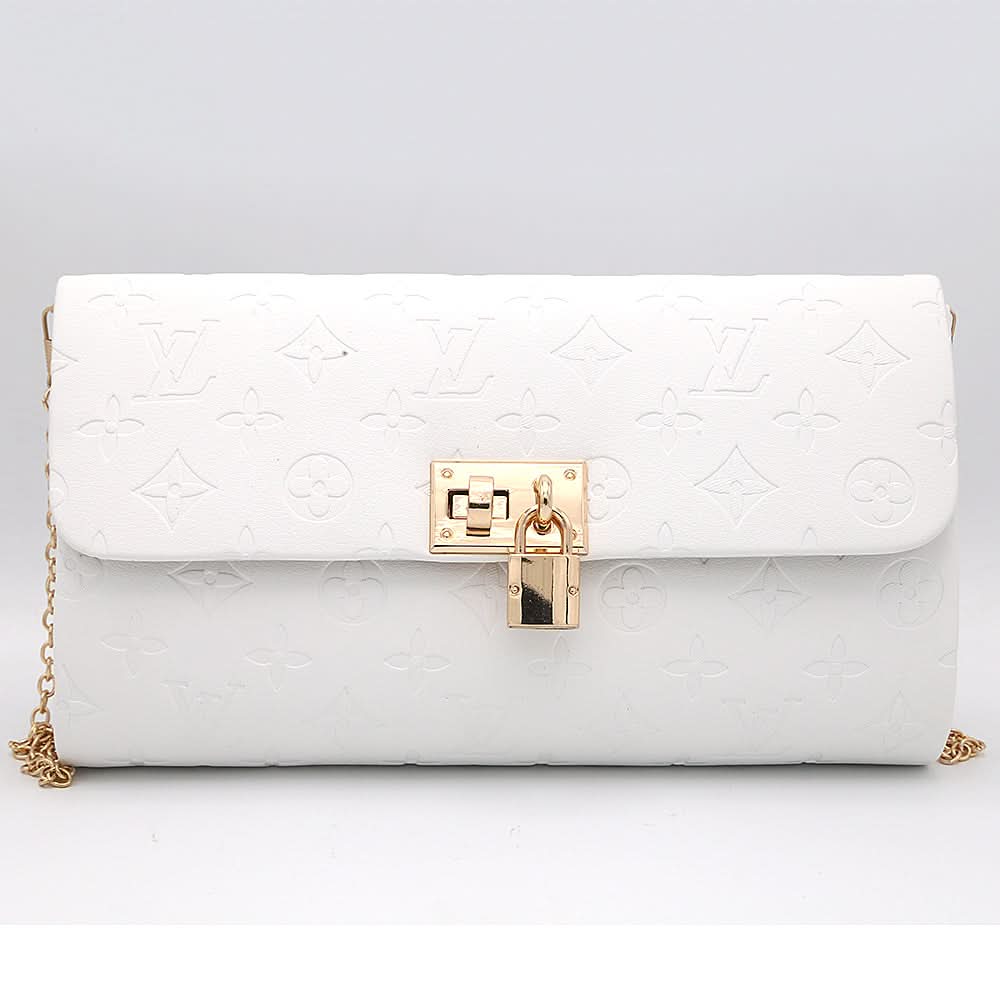 Women's Fancy Clutch 6787 - White, Women, Clutches, Chase Value, Chase Value