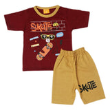 Boys Half Sleeves Suit - Maroon, Kids, Boys Sets And Suits, Chase Value, Chase Value