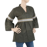 Women's Printed Embroidered Top With China Gala - Green, Women, T-Shirts And Tops, Chase Value, Chase Value