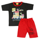 Boys Half Sleeves Suit - Black, Kids, Boys Sets And Suits, Chase Value, Chase Value