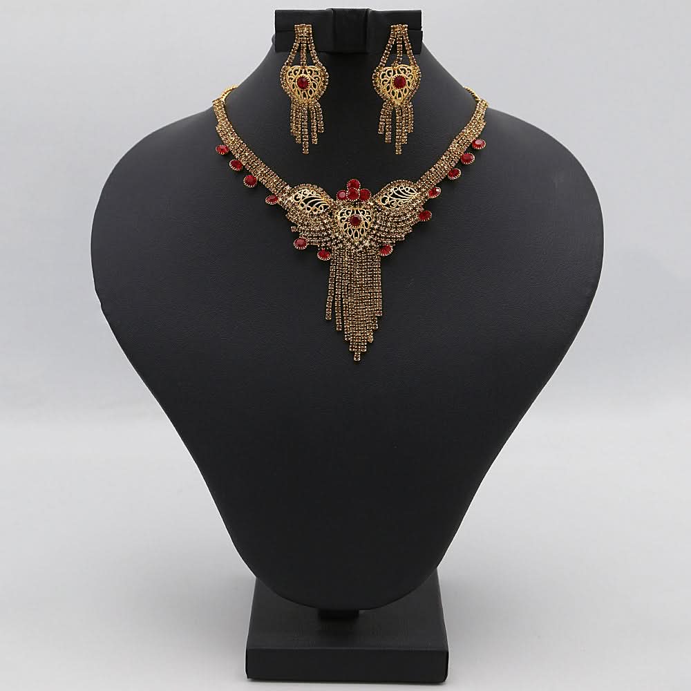 Women's Jewellery Set - Red, Women, Jewellery Set, Chase Value, Chase Value