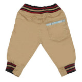 Newborn Boys Embroidered Cotton Pant - Khaki, Kids, Newborn Boys Shorts And Pants, Chase Value, Chase Value