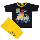 Boys Half Sleeves Suit - Navy Blue, Kids, Boys Sets And Suits, Chase Value, Chase Value
