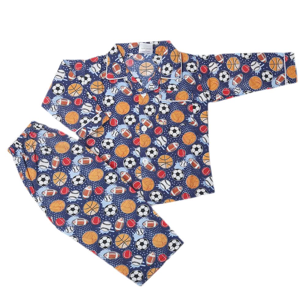 Boys Full Sleeves Night Suit - Blue, Kids, Boys Sets And Suits, Chase Value, Chase Value