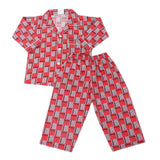 Boys Full Sleeves Night Suit - Red, Kids, Boys Sets And Suits, Chase Value, Chase Value