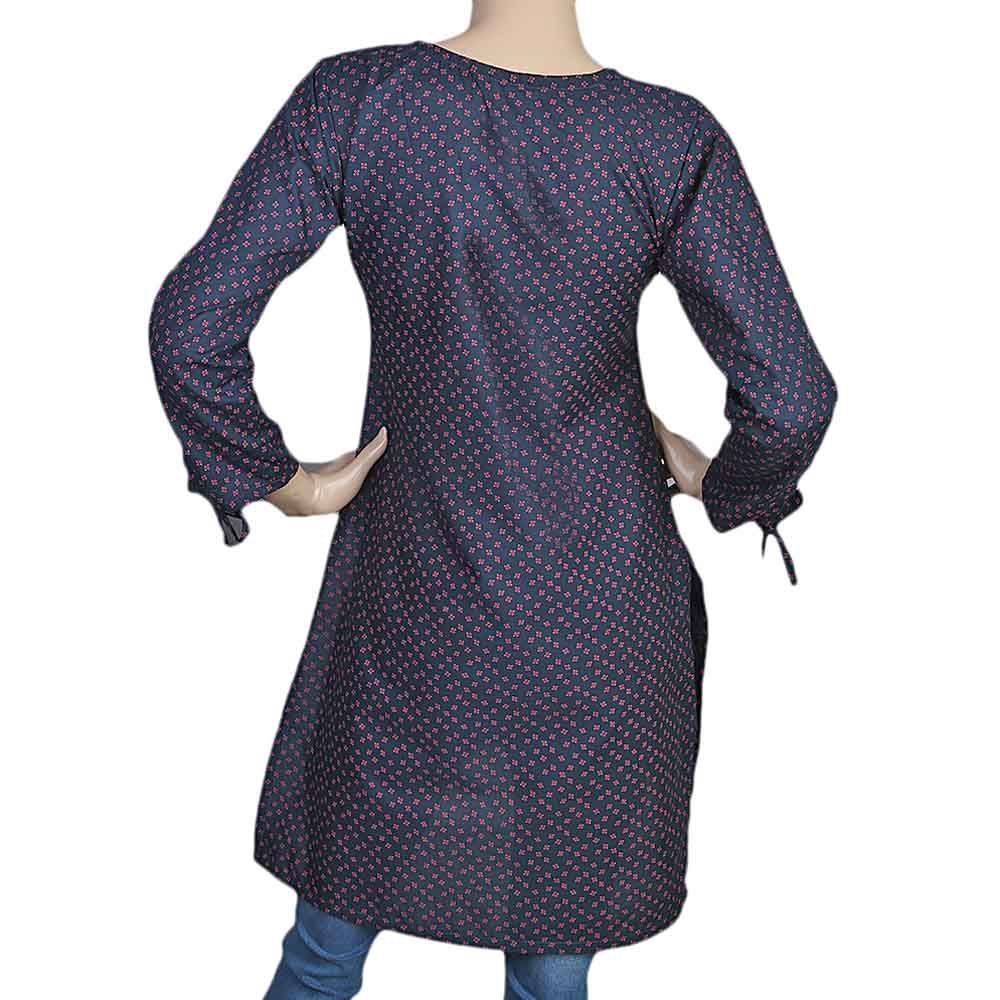 Women's Cotton Kurti - Navy Blue, Women, Ready Kurtis, Chase Value, Chase Value