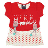 Girls Half Sleeves T-Shirt - Red, Kids, Girls T-Shirts, Chase Value, Chase Value