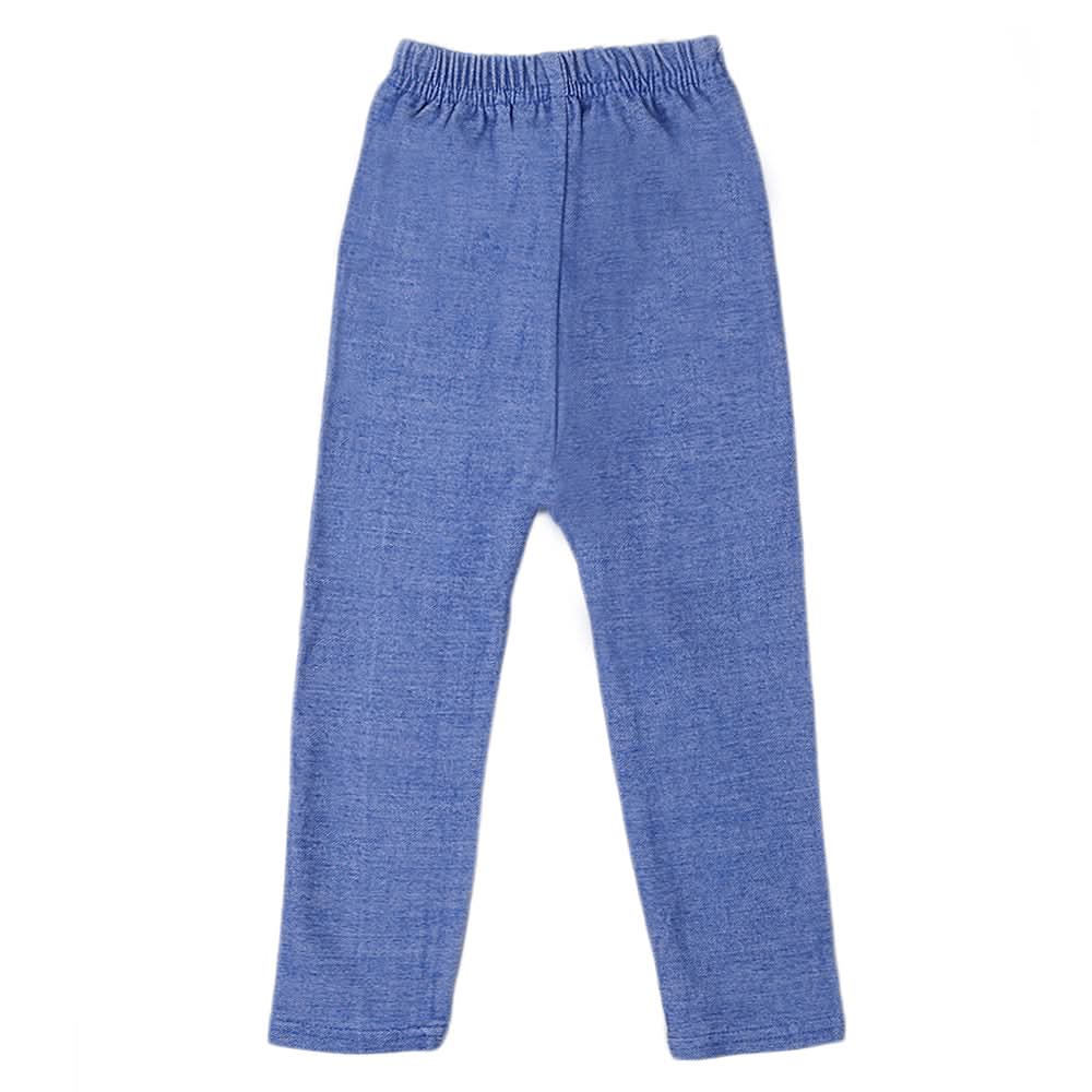 Girls Denim Plain Tights - Blue, Kids, Tights Leggings And Pajama, Chase Value, Chase Value