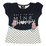 Girls Half Sleeves T-Shirt - Navy Blue, Kids, Girls T-Shirts, Chase Value, Chase Value