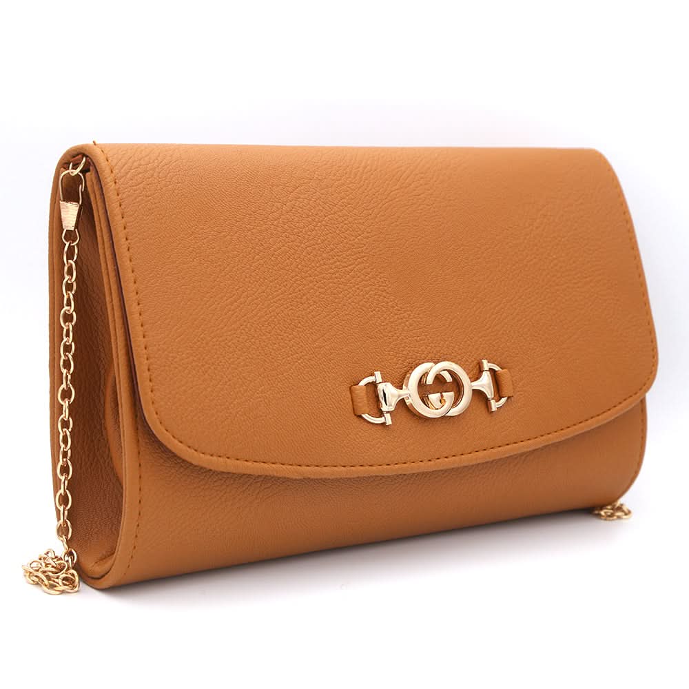 Women's Fancy Clutch 6935 - Brown, Women, Clutches, Chase Value, Chase Value