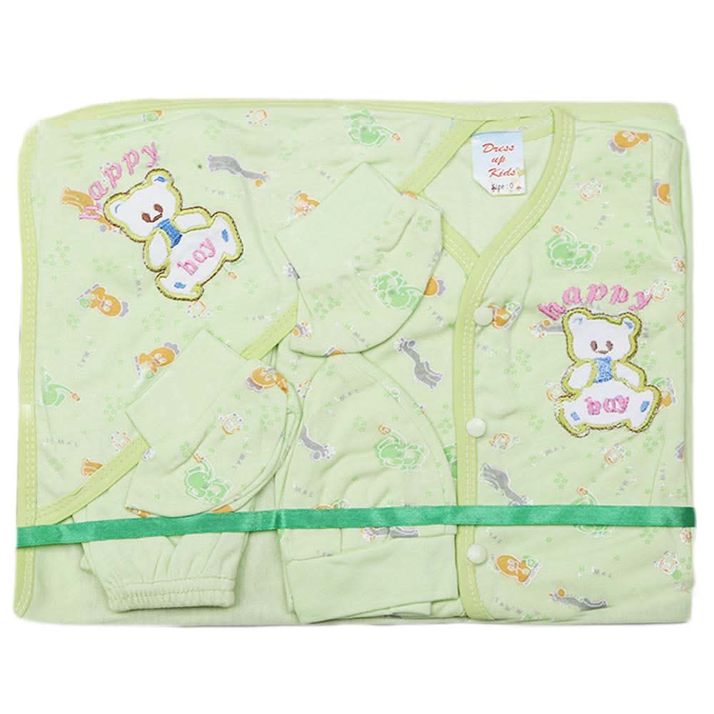 Newborn Gift Set Suits (5 Pcs) - Green, Kids, NB Girls Sets And Suits, Chase Value, Chase Value