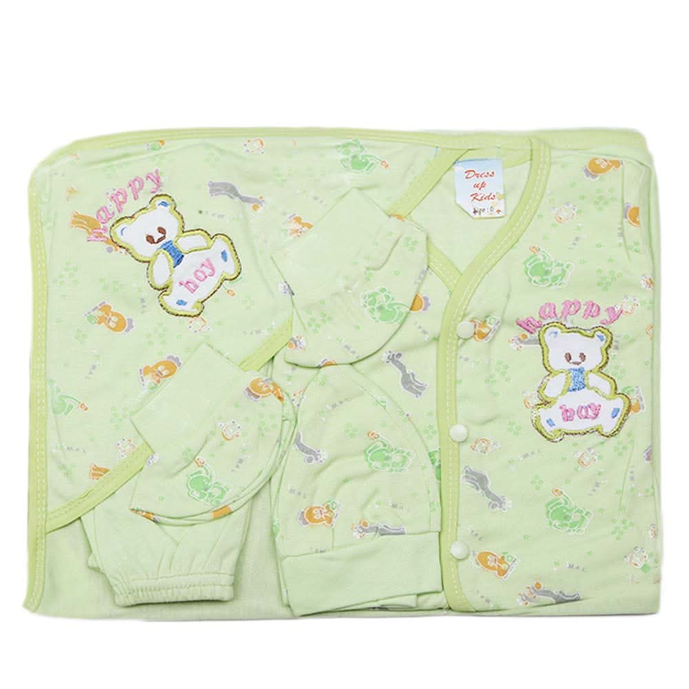 Newborn Gift Set Suits (5 Pcs) - Green, Kids, NB Girls Sets And Suits, Chase Value, Chase Value