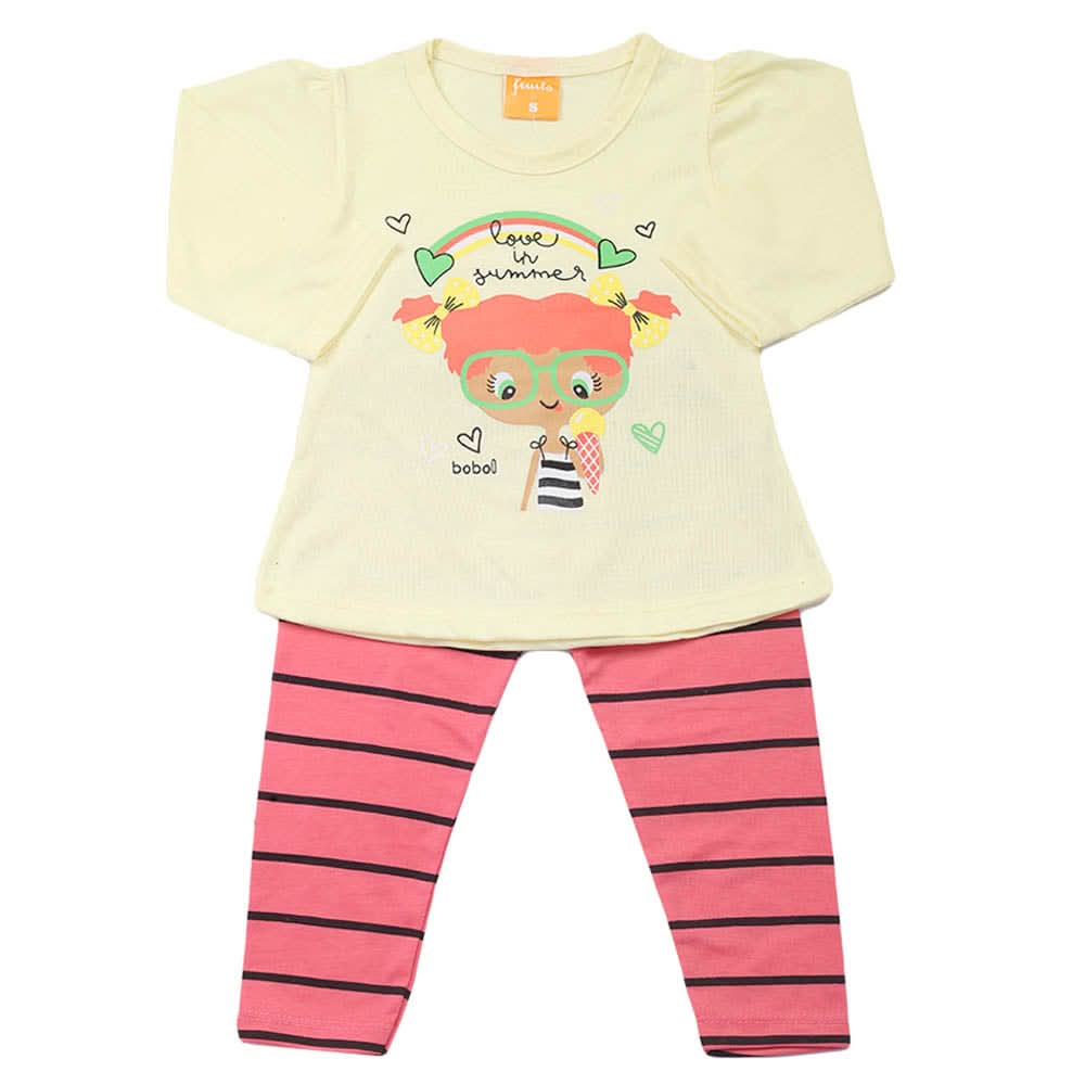 Girls Full Sleeves Suit - Lemon, Girls Suits, Chase Value, Chase Value