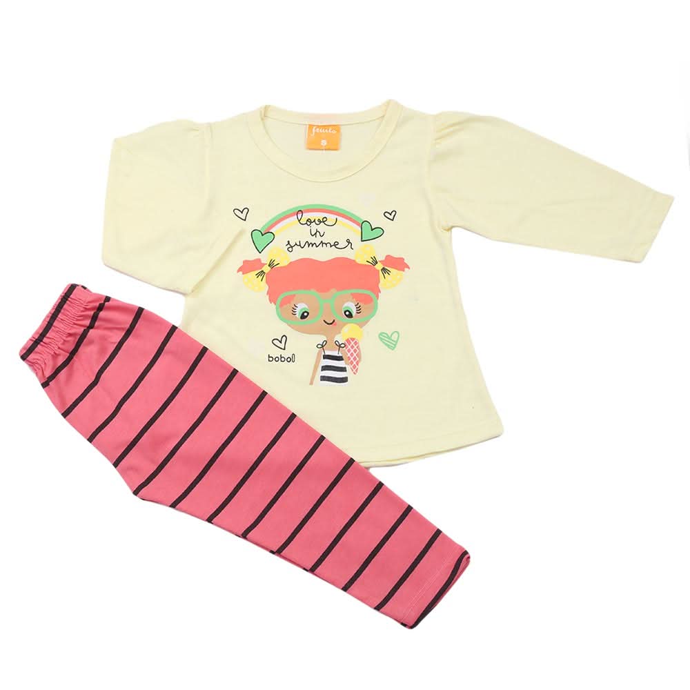 Girls Full Sleeves Suit - Lemon, Girls Suits, Chase Value, Chase Value