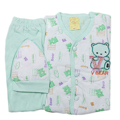 Newborn Gift Set Suits (3 Pcs) - Green, Kids, NB Boys Sets And Suits, Chase Value, Chase Value