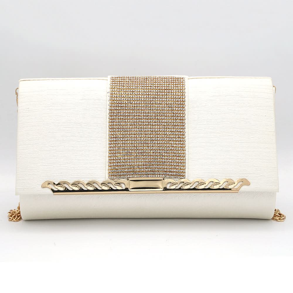 Women's Fancy Clutch 6700- White, Women, Clutches, Chase Value, Chase Value