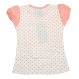 Girls Half Sleeves T-Shirt - Peach, Kids, Girls T-Shirts, Chase Value, Chase Value