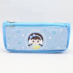 Cute Girl Pencil Pouch - Blue, Kids, Pencil Boxes And Stationery Sets, Chase Value, Chase Value