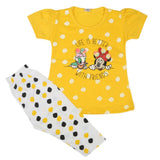 Girls Half Sleeves Suit - Yellow, Kids, Girls Sets And Suits, Chase Value, Chase Value