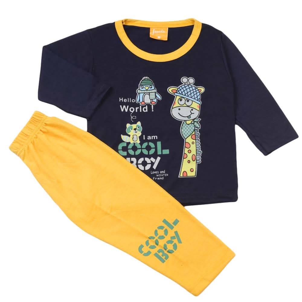 Boys Full Sleeves Suit - Navy Blue, Boys Sets & Suits, Chase Value, Chase Value