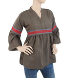 Women's Printed Embroidered Top With China Gala - Green, Women, T-Shirts And Tops, Chase Value, Chase Value