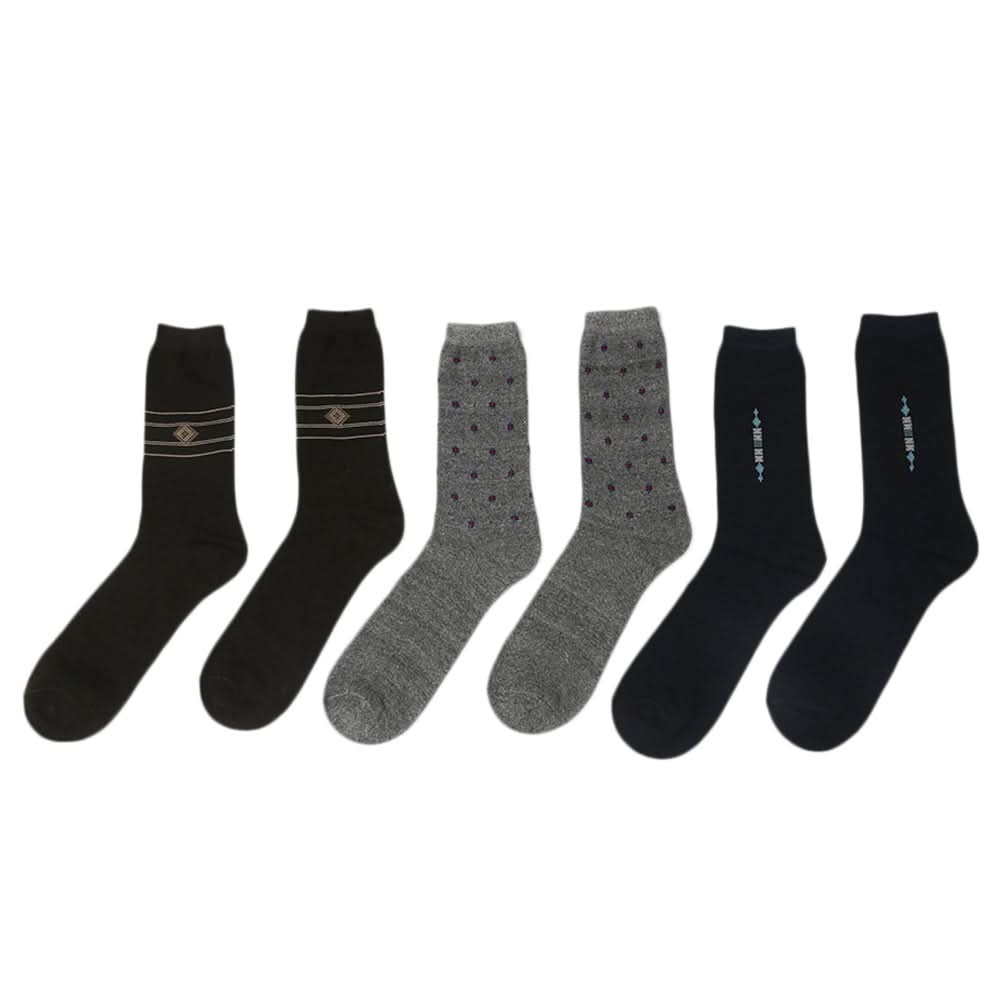 Men's Socks 3Pcs - DD, Men, Mens Socks, Chase Value, Chase Value