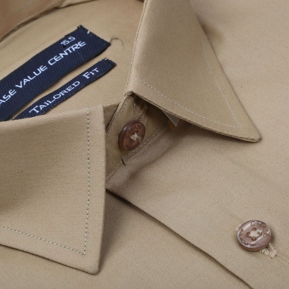 Men's Formal Shirt - Camel, Men, Shirts, Chase Value, Chase Value