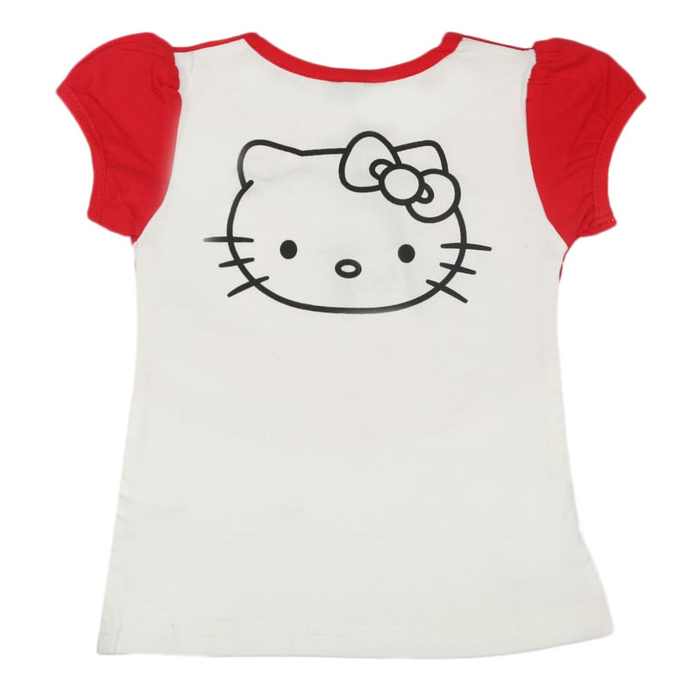 Girls Half Sleeves T-Shirt - Red, Kids, Girls T-Shirts, Chase Value, Chase Value