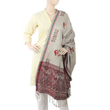 Women's Embroidered Shawl - Light Grey, Women, Shawls And Scarves, Chase Value, Chase Value