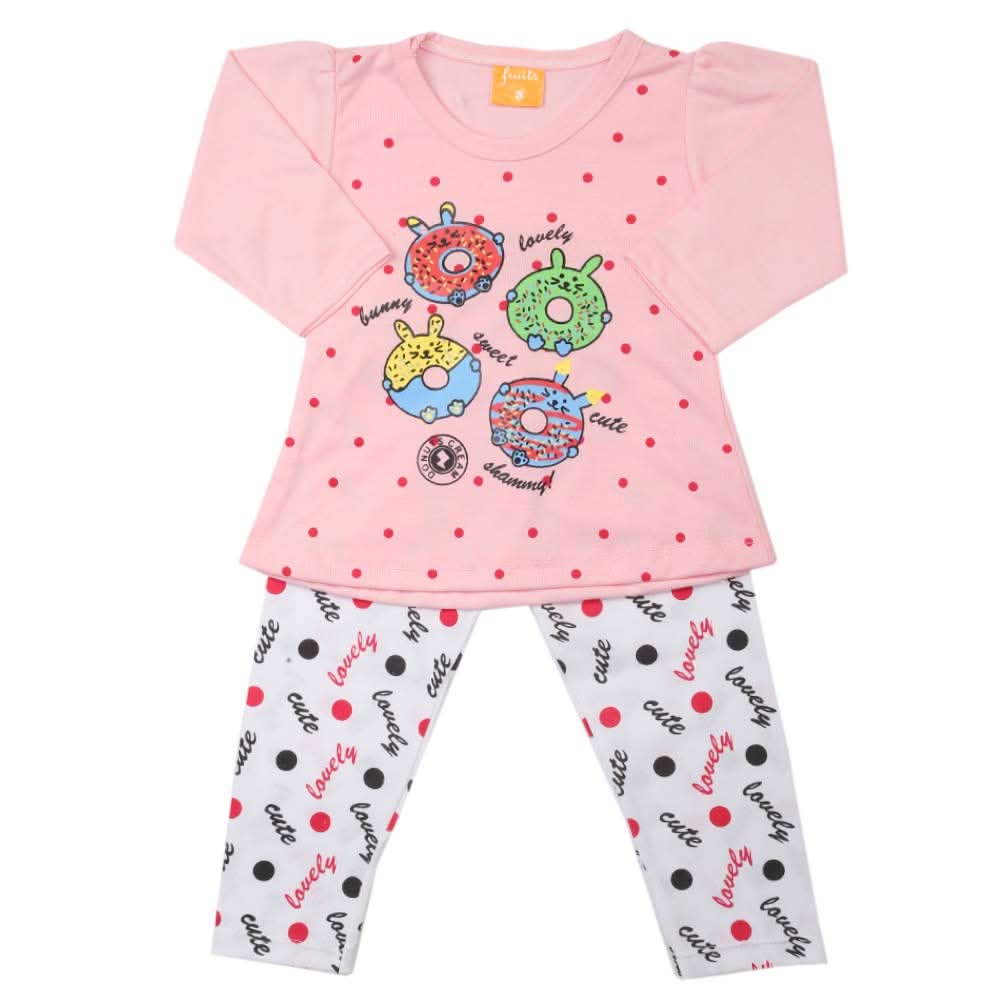 Girls Full Sleeves Suit - Pink, Girls Suits, Chase Value, Chase Value